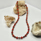 Red Coral and Copper Beaded Necklace