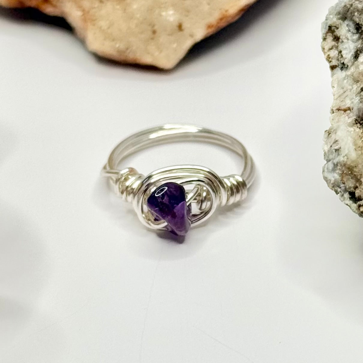 Silver Amethyst Ring