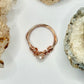 Rose Gold Pearl Ring