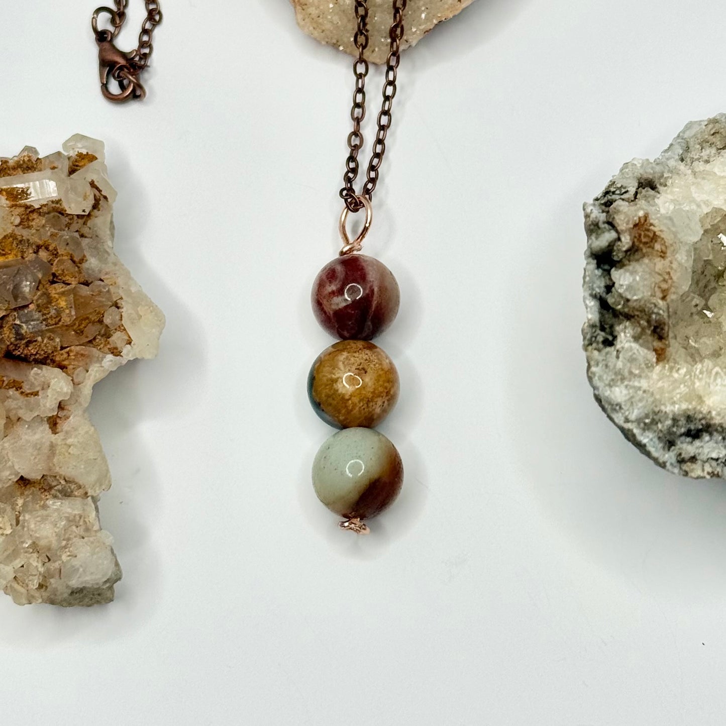 Rose Ocean Jasper Necklace