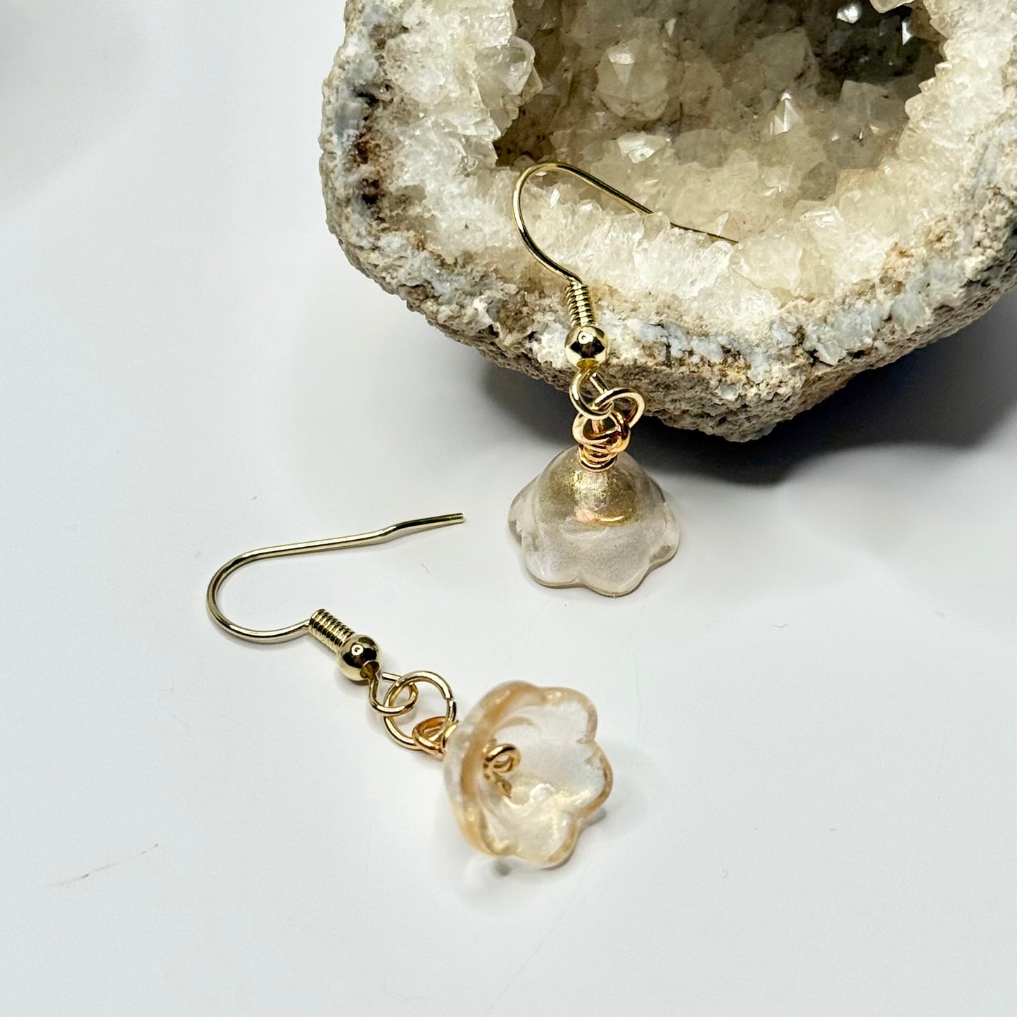 Gold Flower Earrings