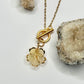 Gold Flower Toggle Necklace