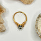 Gold Dalmatian Jasper Ring
