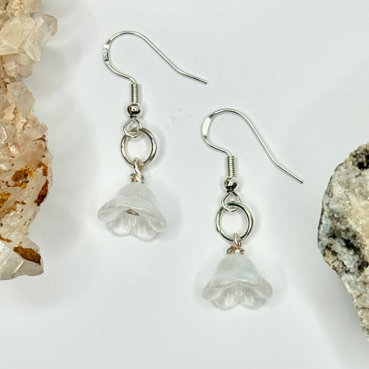 Sterling Silver Flower Earrings