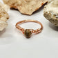 Rose Gold Picture Jasper Ring