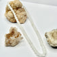 Silver Selenite Beaded Necklace