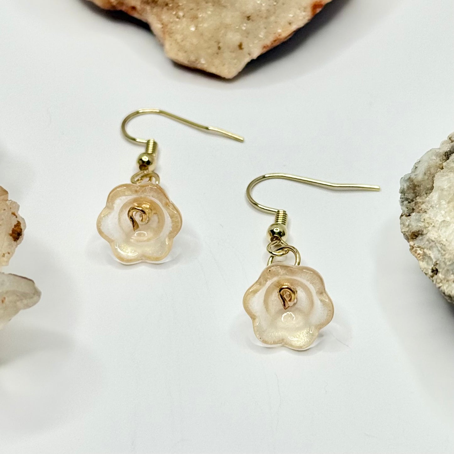 Gold Flower Earrings