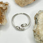 Silver Coiled Bypass Ring