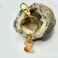 Gold Citrine Keychain