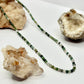 Sterling Silver Moss Agate Beaded Necklace