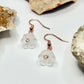 Rose Gold Flower Earrings