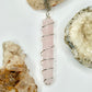Silver Rose Quartz Necklace