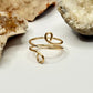 Gold Wrap Bypass Ring