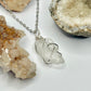 Silver Tumbled Glass Necklace