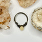 Charcoal Yellow Calcite Ring