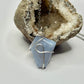 Silver Blue Lace Agate Necklace