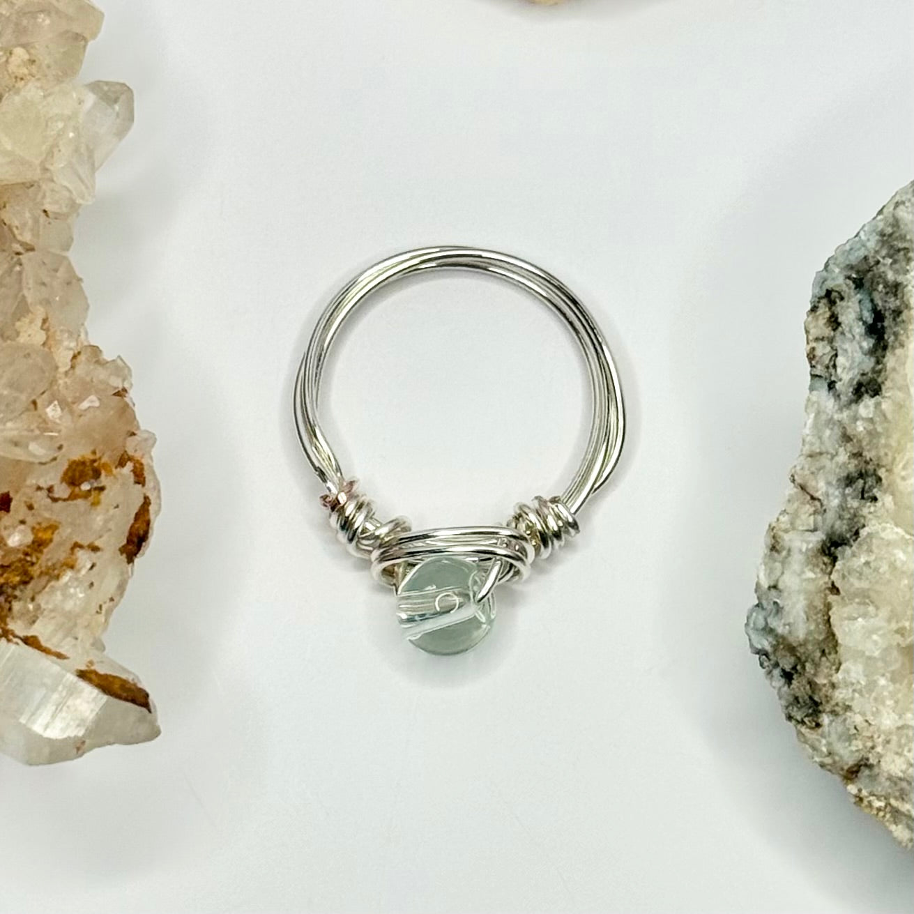 Silver Glass Ring