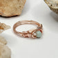 Rose Gold Amazonite Ring
