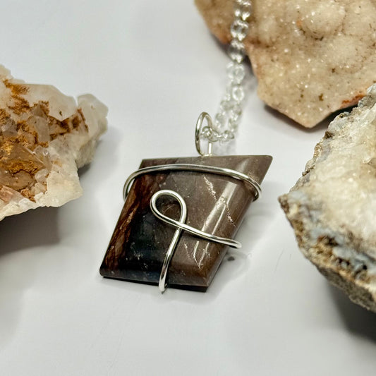 Silver Jasper Necklace