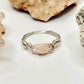 Silver Pink Beryl Ring