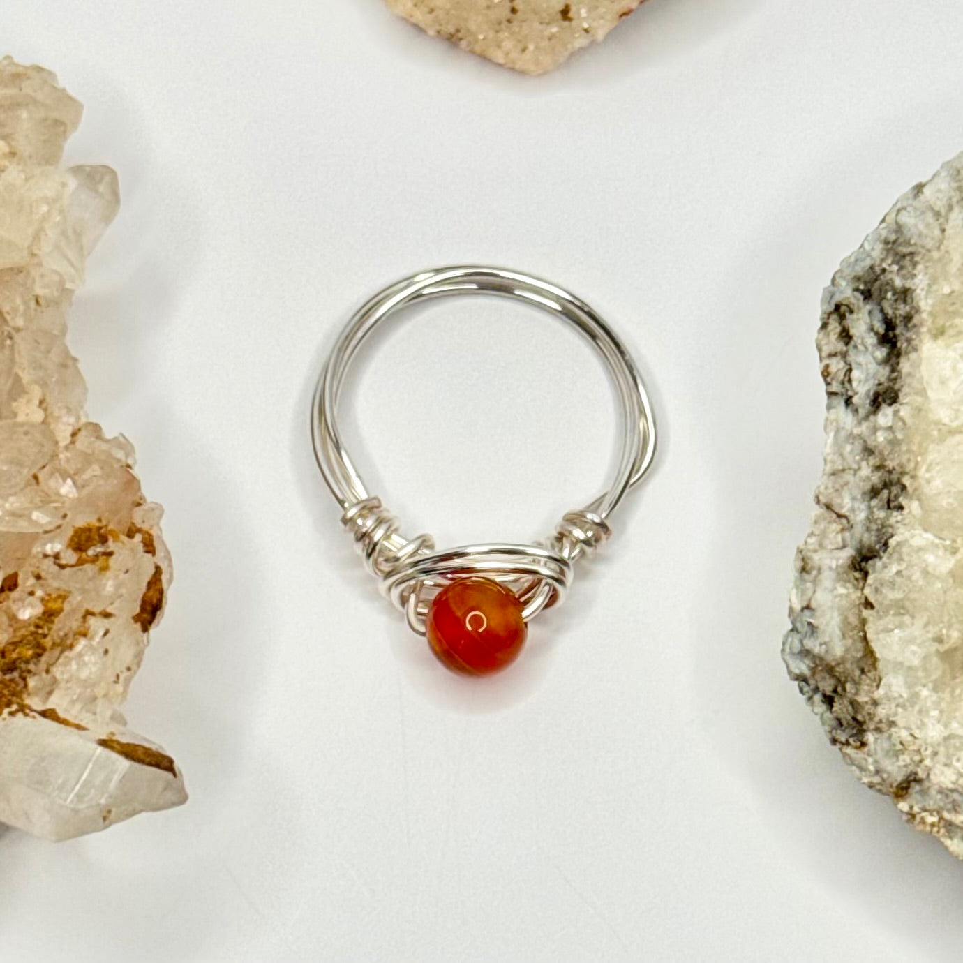 Silver Carnelian Ring