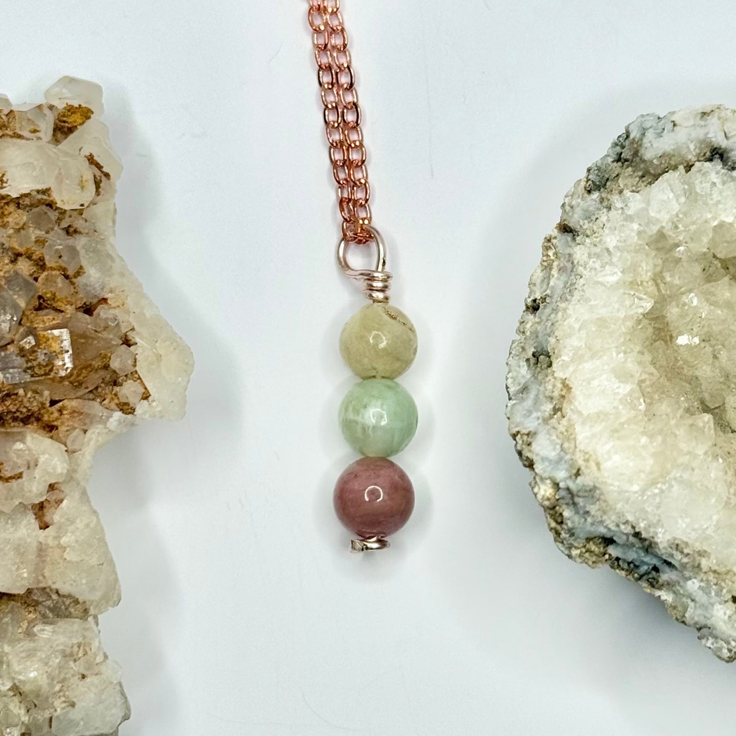 Rose Gold Amazonite Necklace