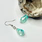 Sterling Silver Blue Resin Earrings