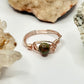 Rose Gold Unakite Ring
