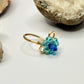 Gold Blue Flower Ring