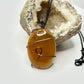 Charcoal Orange Calcite Necklace