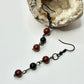 Charcoal Obsidian and Onyx Earrings