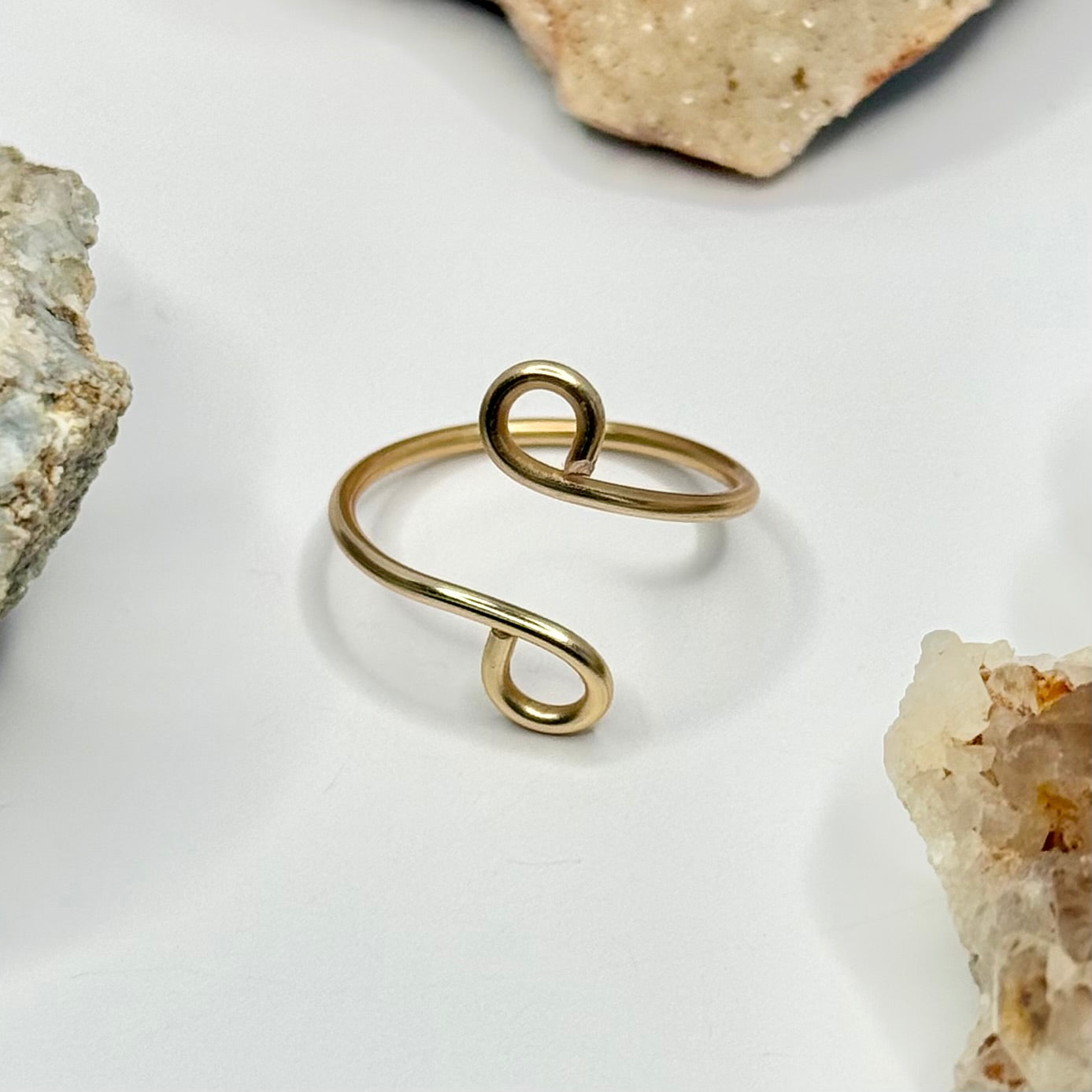 Gold Bypass Ring