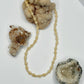 Yellow Carnelian and Calcite Beaded Necklace