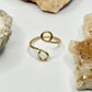Gold Bypass Ring