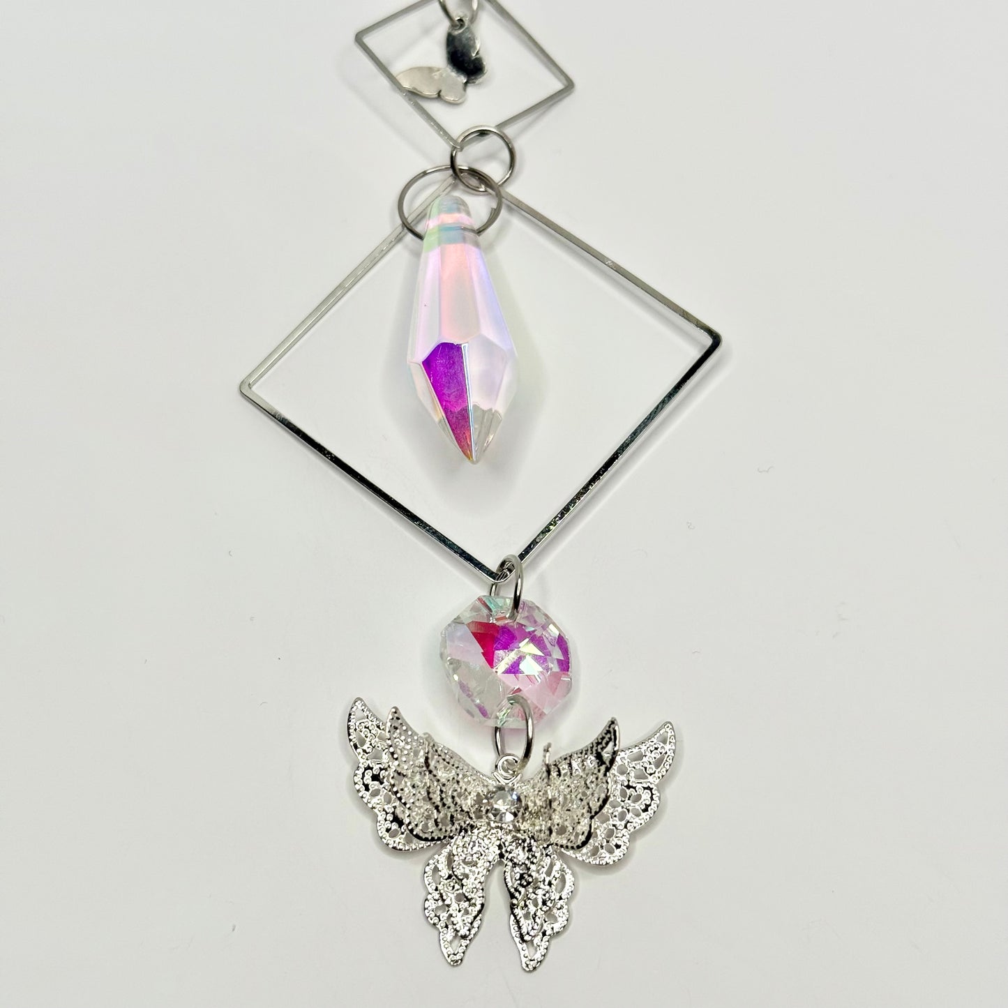 Silver Butterfly Suncatcher