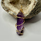 Gold Amethyst Pendant