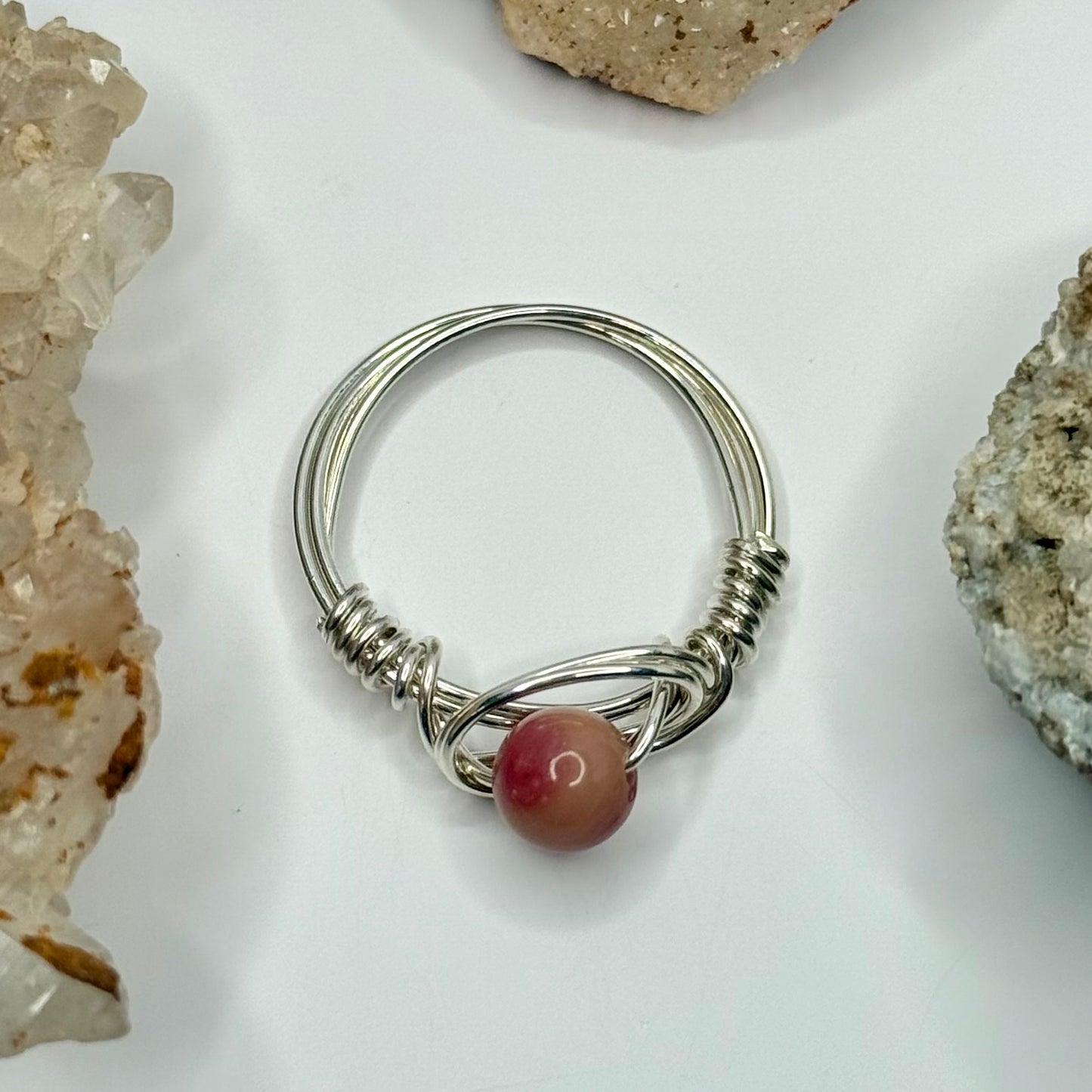 Sterling Silver Rhodonite Ring