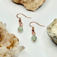 Rose Gold Fluorite Earrings