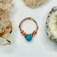 Rose Gold Dyed Howlite Ring
