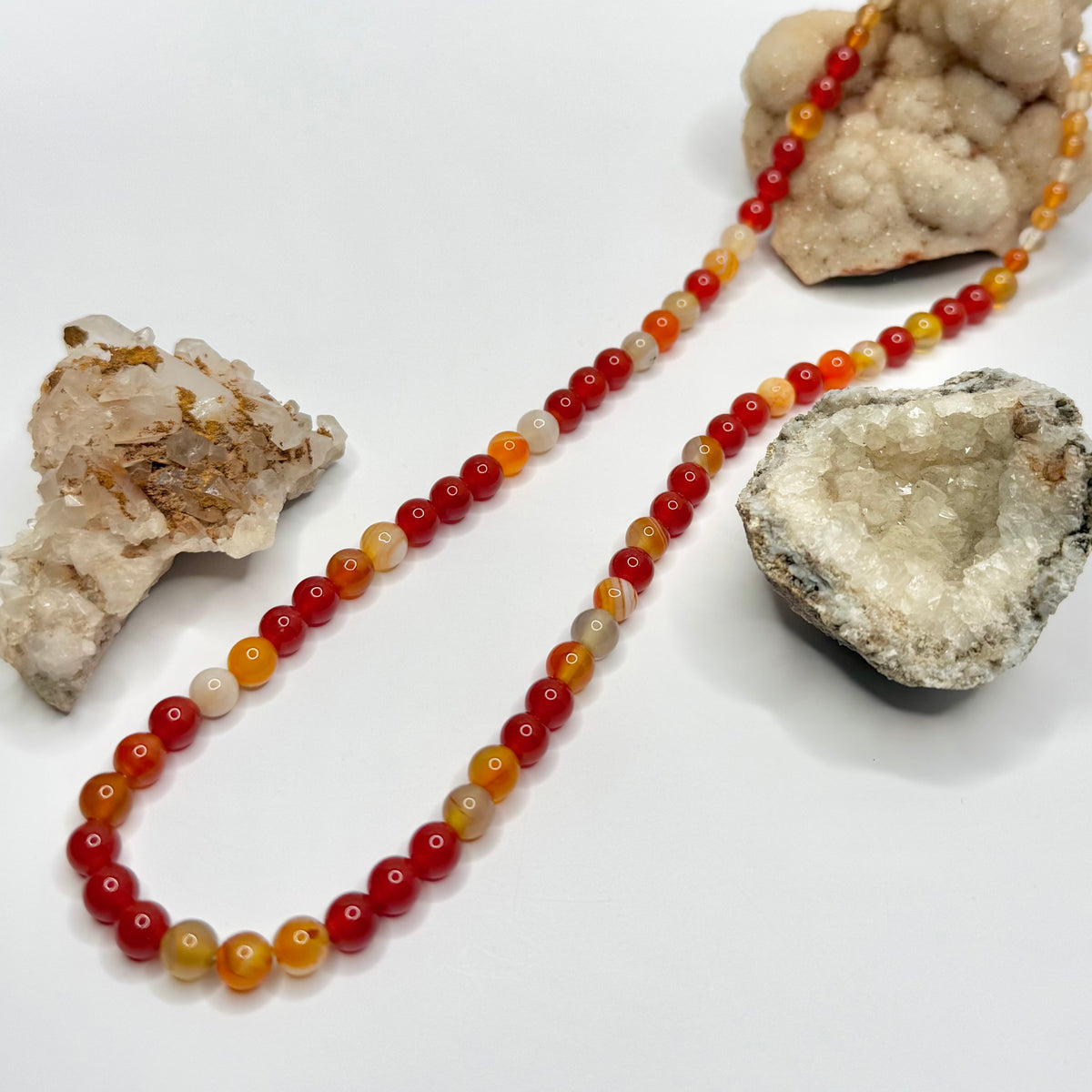 Carnelian Beaded Necklace