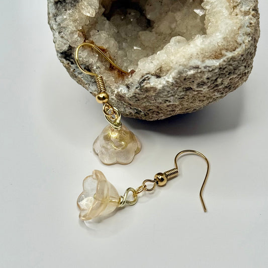 Gold Flower Earrings