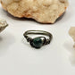 Charcoal Moss Agate Ring