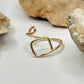 Gold Bypass Ring