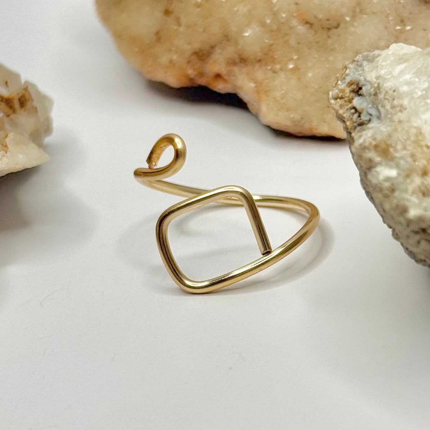 Gold Bypass Ring