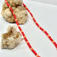 Gold Coral Beaded Necklace