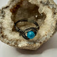 Charcoal Blue Apatite Ring