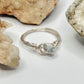 Silver Howlite Ring