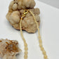 Yellow Carnelian and Calcite Beaded Necklace