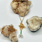 Gold Flower Toggle Necklace