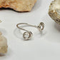Silver Swirl Bypass Ring